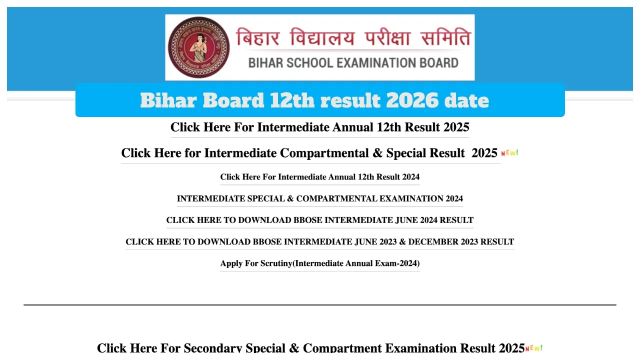 Bihar Board 12th Result 2026 Date Revealed? Check Expected Release, Direct Link & Latest Update
